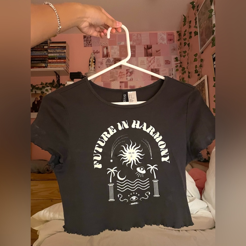 H&M ruffle shirt